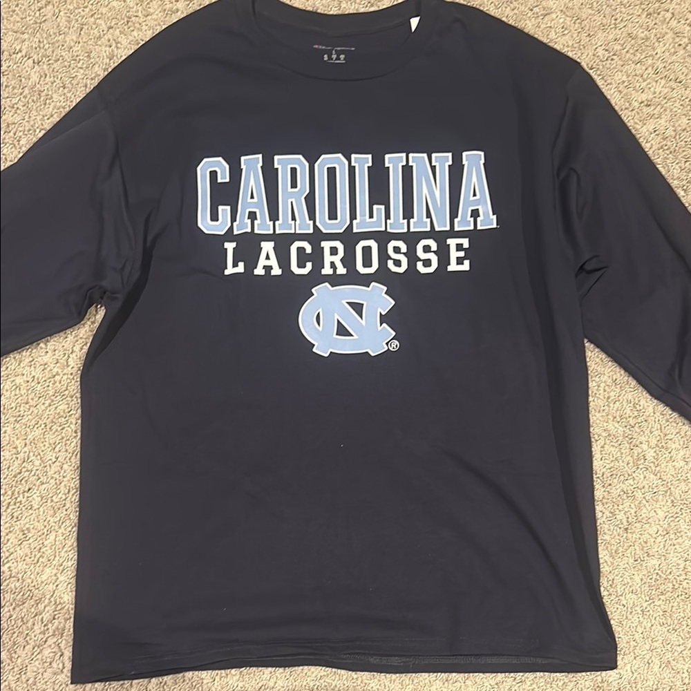 Carolina Lacrosse Navy Blue Long Sleeve Shirt